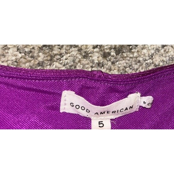 Good American High Shine Body Suit Purple 5 Compression Nylon 2XL - Picture 4 of 6